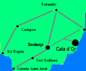 Cala d&acute;Or-Karte