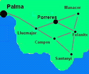 Porreres-Karte
