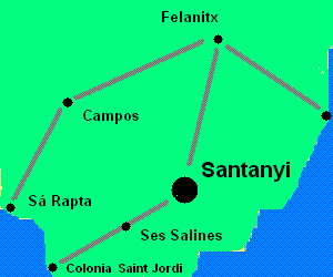 Santany&iacute;-Karte